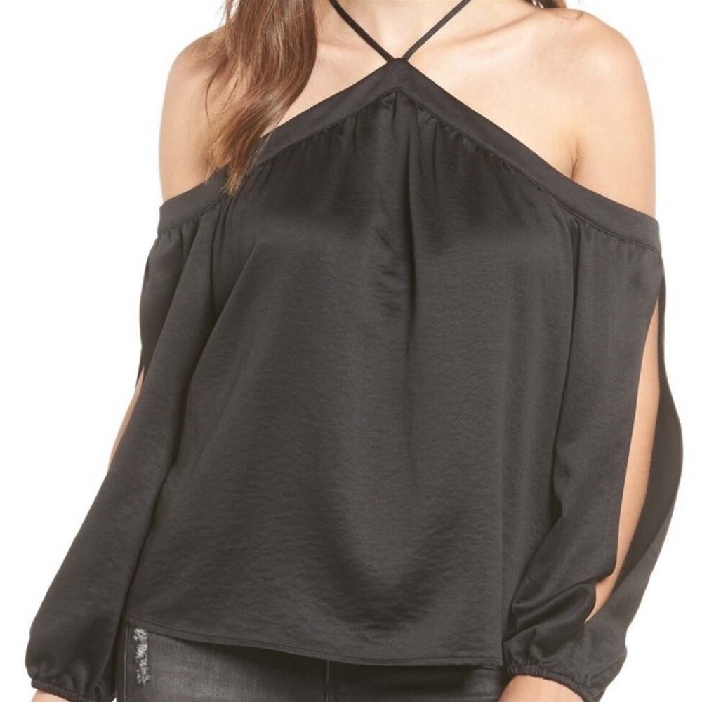 Love, Fire Split Sleeve Off The Shoulder Top Size S